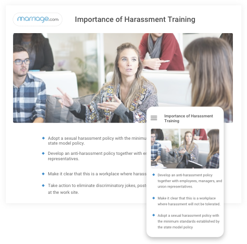 Online harassment training for employees - Train your employees anytime, anywhere